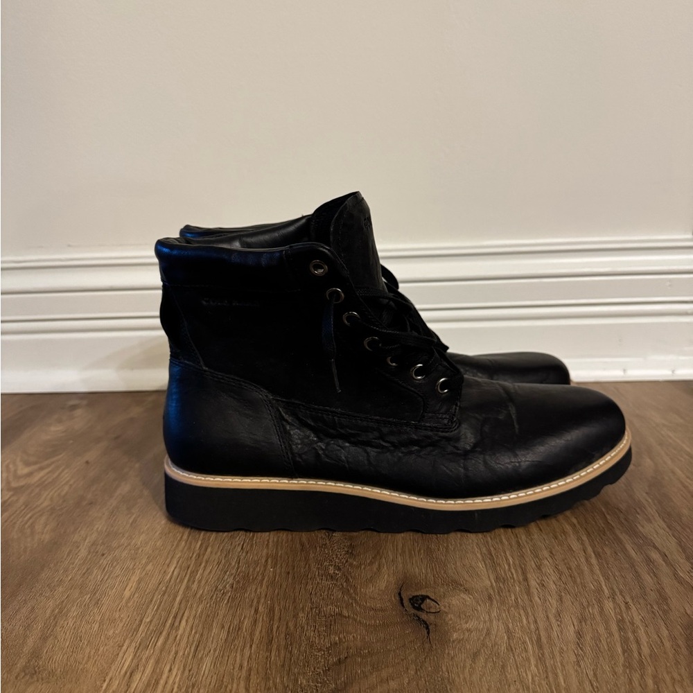 Cole Haan 1928 Grand OS Mens Ankle Boots Black Leather Waterproof Great Grip